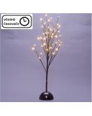 Dekorativní LED světelný strom s 48 LED, 60 cm - černý