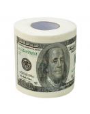 Důmyslný zábavný toaletní papír s bankovkami 100 dolarů