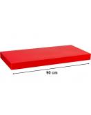 Nástěnná police STILISTA VOLATO - lesklá červená 90 cm
