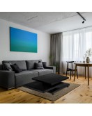 Stilista konferenční stolek, 73 x 73 cm, bílý mat