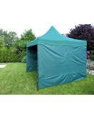 Zahradní párty stan DELUXE nůžkový + boční stěny - 3 x 3 m zelená